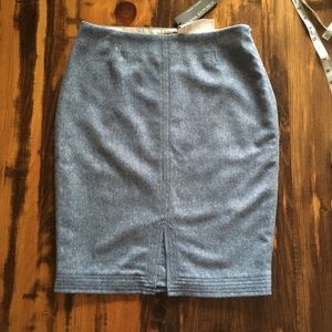 Banana Republic Periwinkle Flannel Pencil Skirt